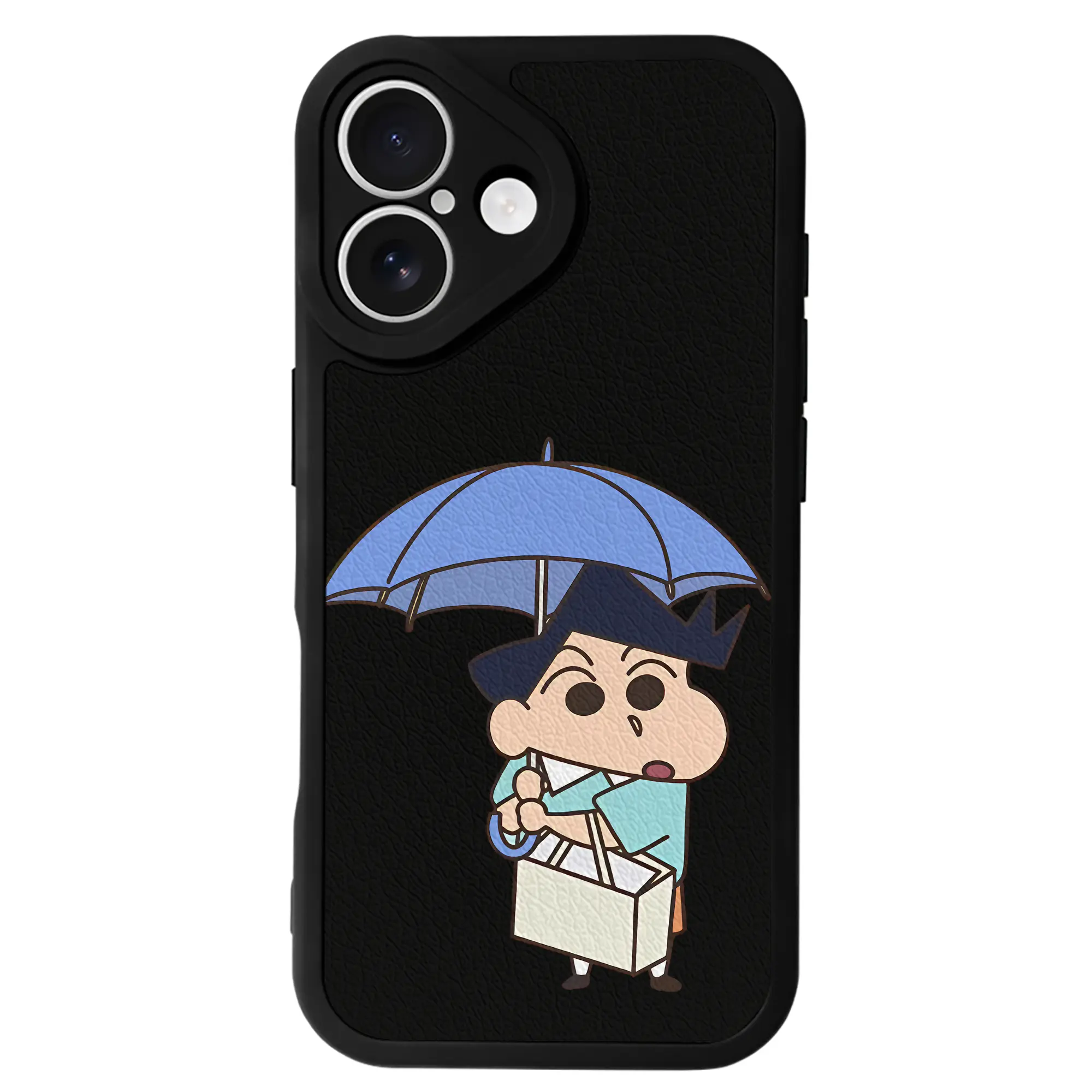 クレヨンしんちゃん グッズ 風間 とおる - IPhone 16シリーズ対応 ・ シリコンスマホケース ・ レザー調 ・ 高精度フィット ・ 耐衝撃 ・ ワイヤレス充電対応 ・ 精密カット